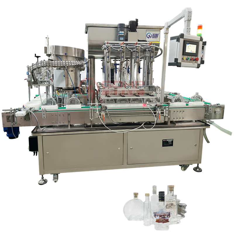 Automatic High Precision Wine Glass Bottle Liquid Filling And Capping Machine for Wine Brandy Whiskey