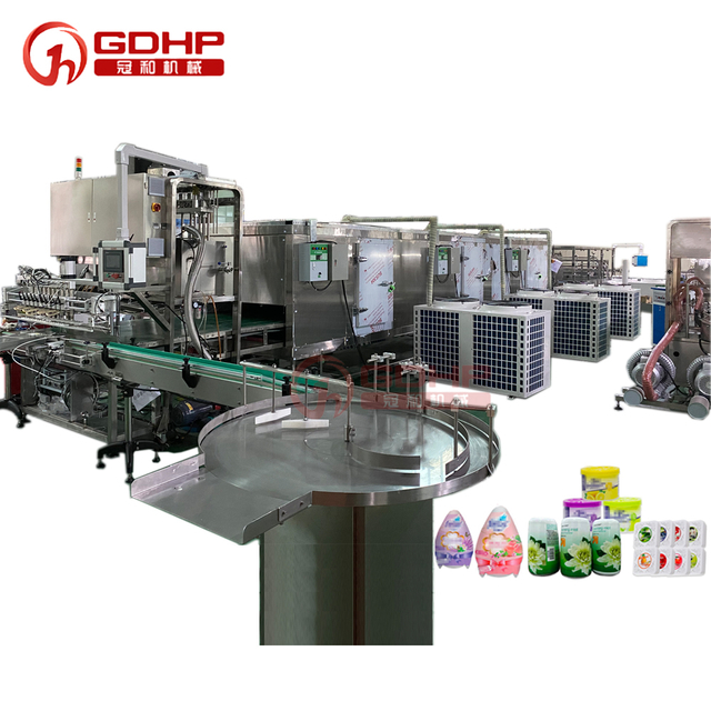Auto wax balm hot filling machine cooling sleeve standard production line