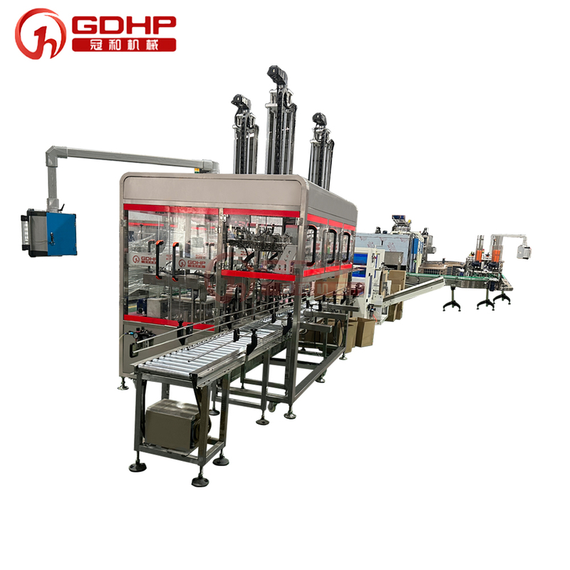 Dishwashing paste hot filling and cold pressing capping production line