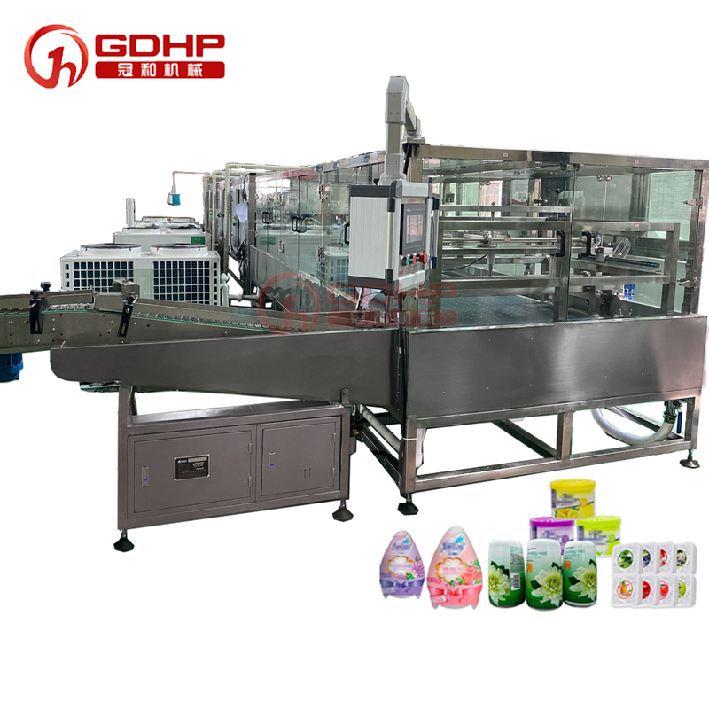 Auto wax balm hot filling machine cooling sleeve standard production line