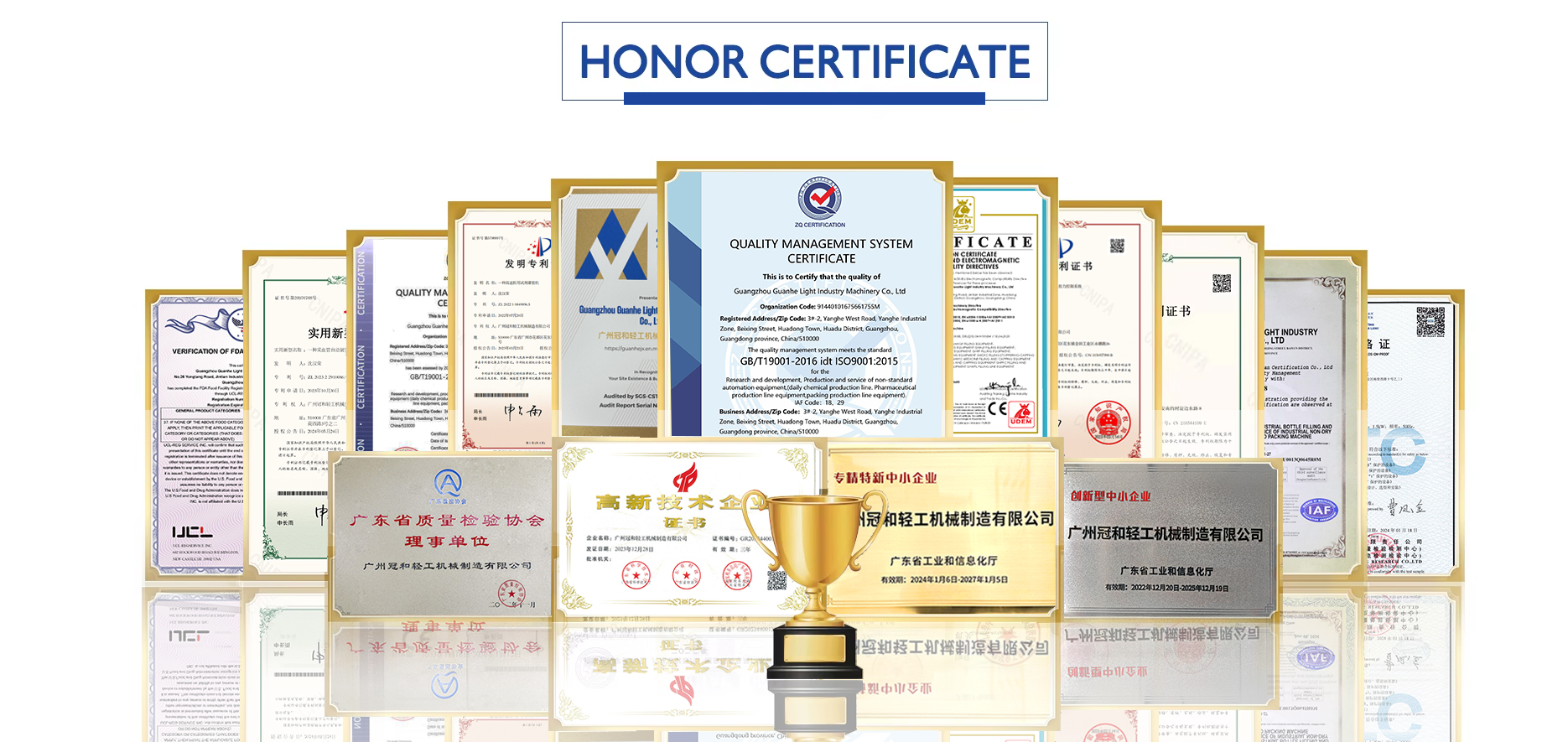 HONOR CERTIFICATE