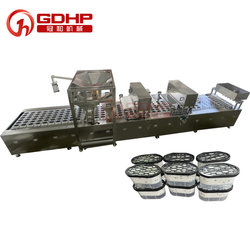 Granule filling, sealing, film and capping all-in-one machine