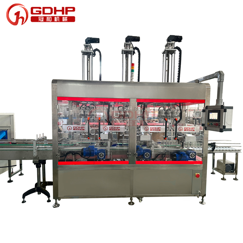 Dishwashing paste hot filling and cold pressing capping production line