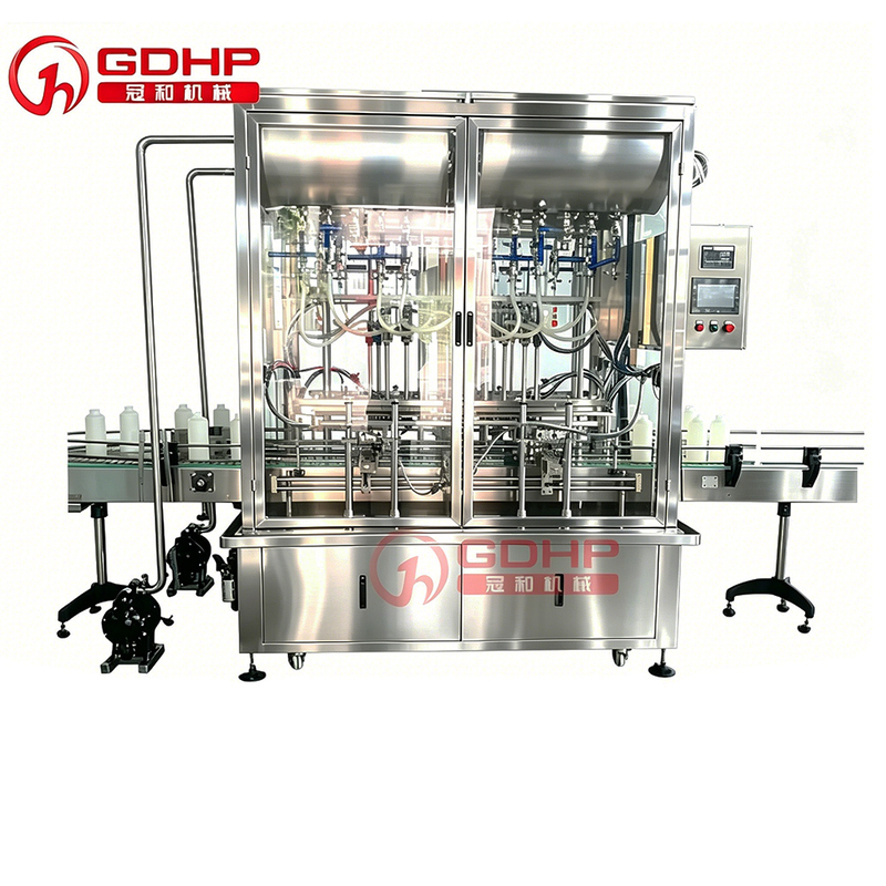 automatic 16 head ink filling cap screwing aluminum foil sealer ink filling machine