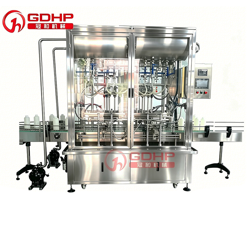 automatic 16 head ink filling cap screwing aluminum foil sealer ink filling machine