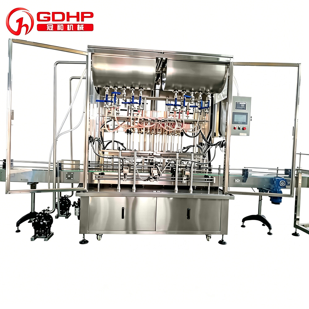 automatic 16 head ink filling cap screwing aluminum foil sealer ink filling machine