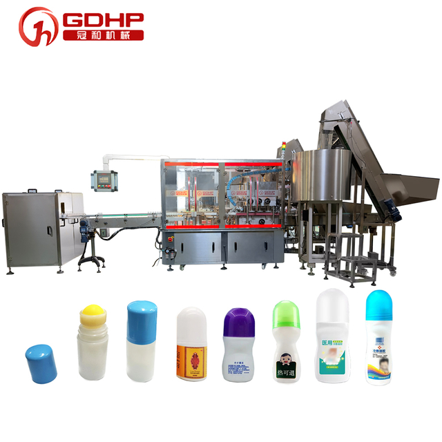 Automatic Antiperspirant Essential Oil Essence Gel Perfume Liquid Filling Machine Roll Bead Bottle Pressure Feature Made Plastic