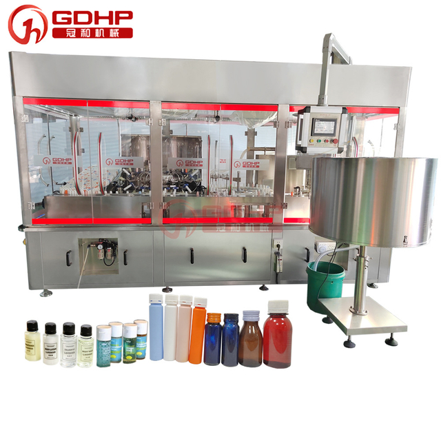 Oral liquid filling machine gas washing bottle filling line