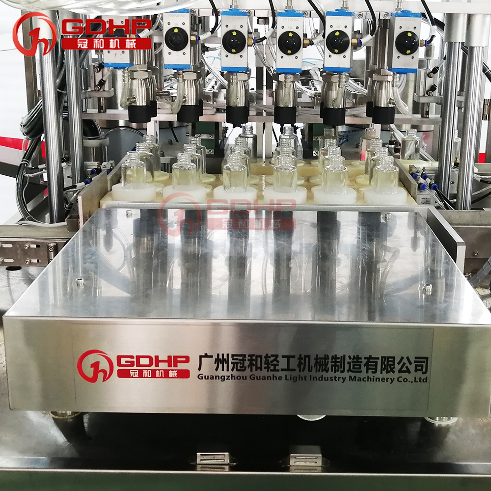 Perfume filling machine prices high speed plug capping production line