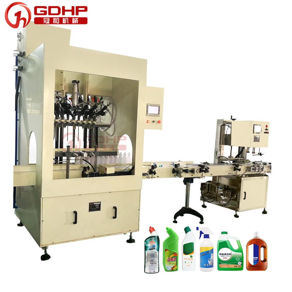 Automatic rot resistant Plastic PVC chemical liquid detergent filling machine