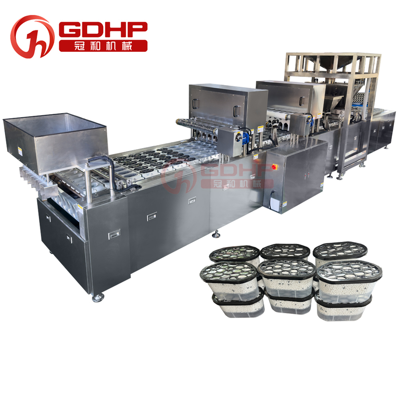 Granule filling, sealing, film and capping all-in-one machine