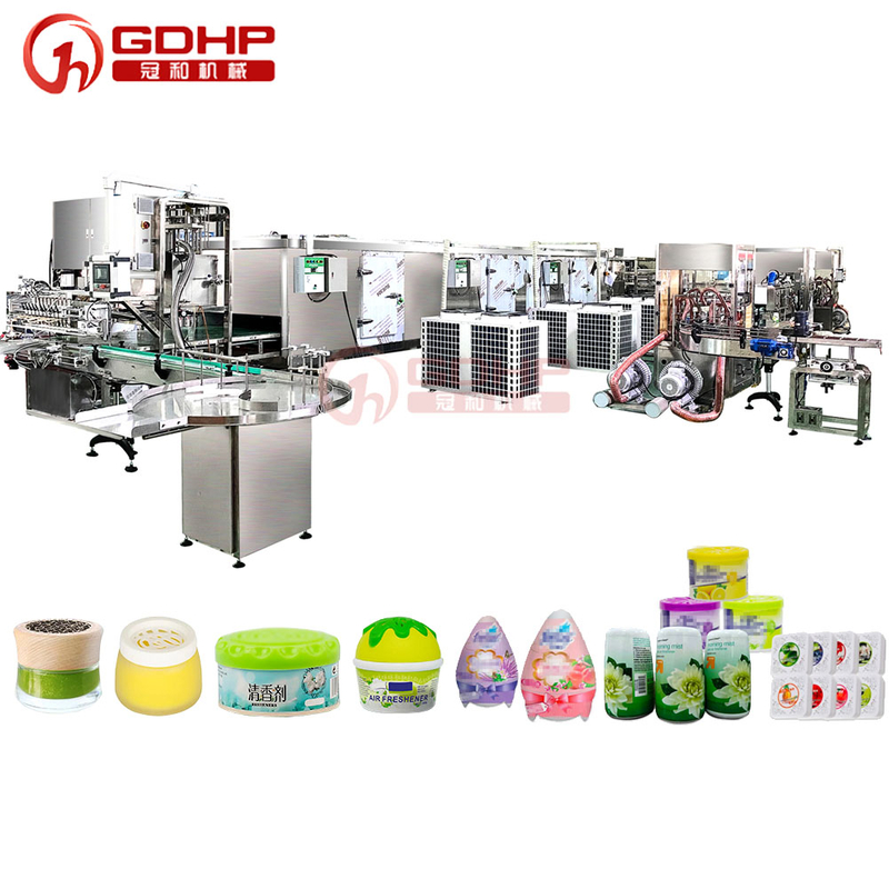 Auto wax balm hot filling machine cooling sleeve standard production line