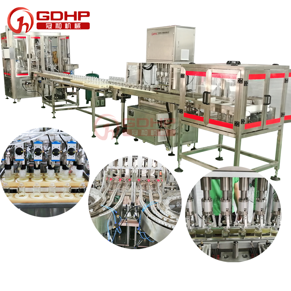 Perfume filling machine prices high speed plug capping production line