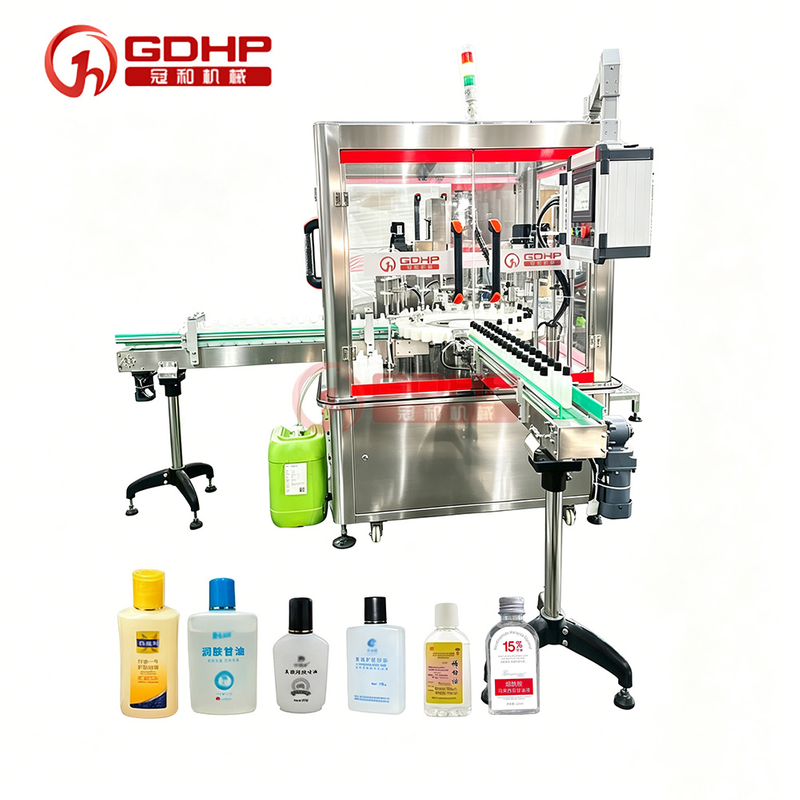 Customized Electric Rotary Automatic Body Lotion Filling Capping Machine Pneumatic All-in-One Solution for Glycerin Water