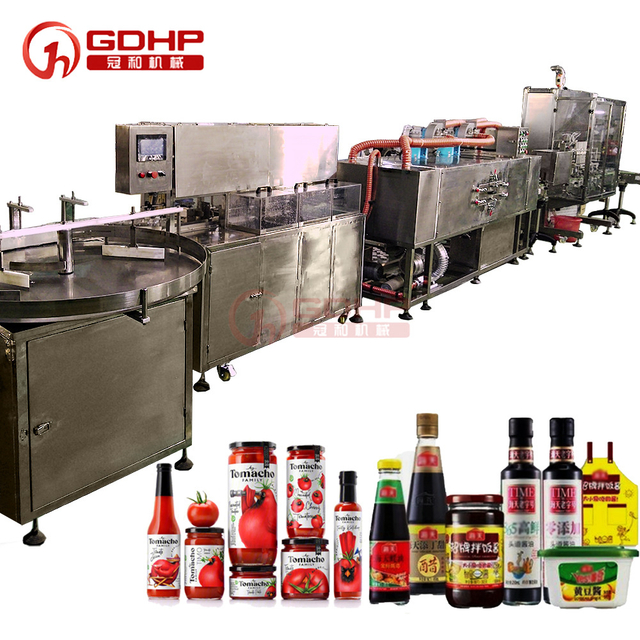 Hot sauce ketchup peanut seafood paste sauce bottle filling machine