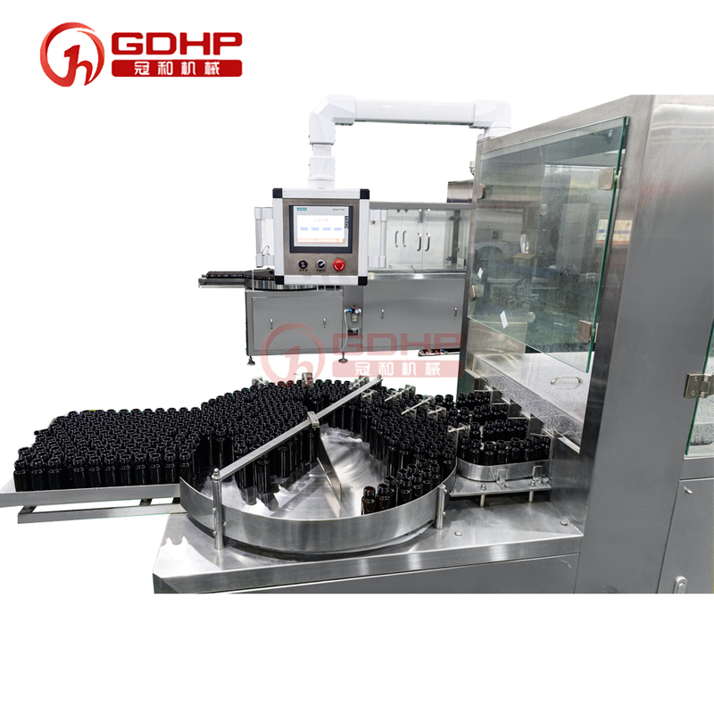 Oral Liquid Ultrasonic Bottle Washing Drying Liquid Filling Capping Sterilization Visual Inspection Labeling Syrup Packaging Machine