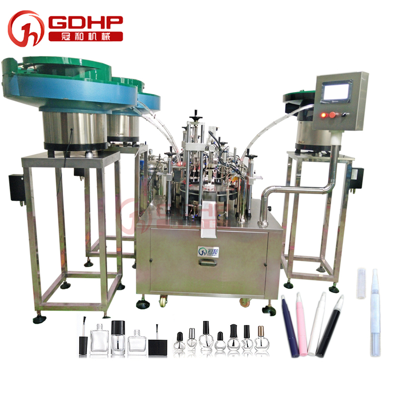 teeth whitening pen plugging and capping nail polish filling machine filling line