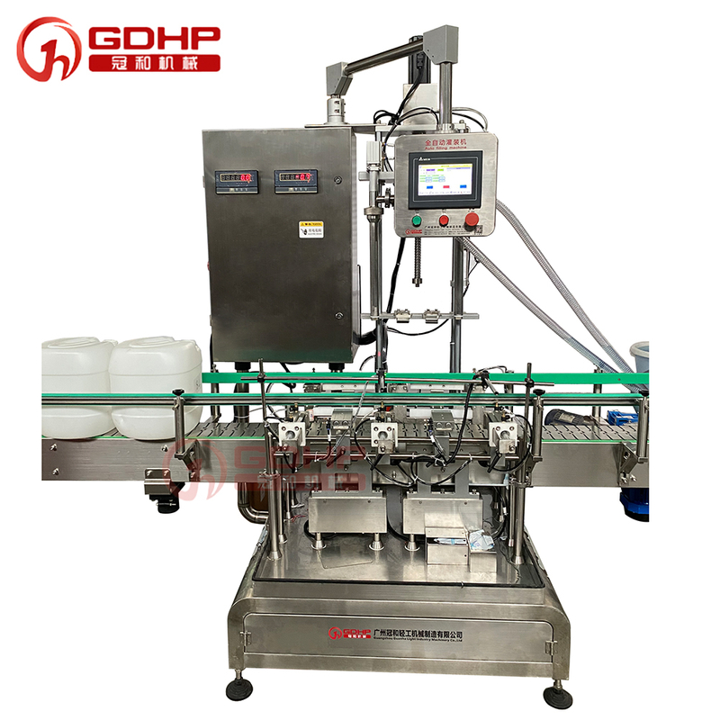 bucket barrel tub weight filling machine, capping and labeling machine production line