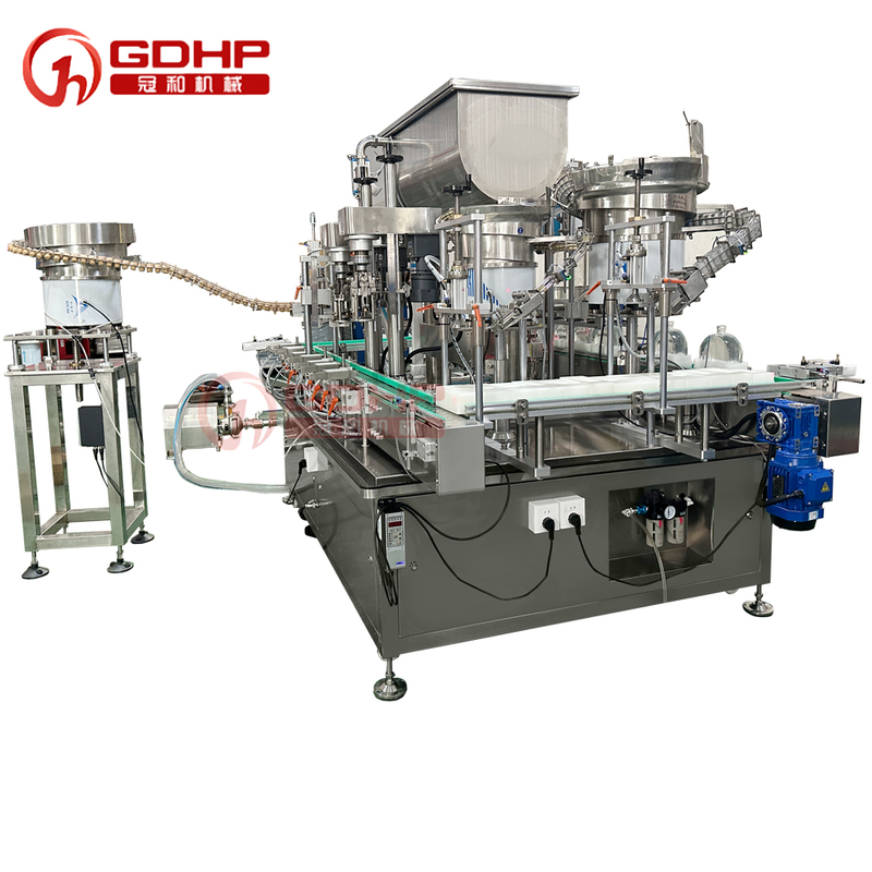 Automatic High Precision Wine Glass Bottle Liquid Filling And Capping Machine for Wine Brandy Whiskey