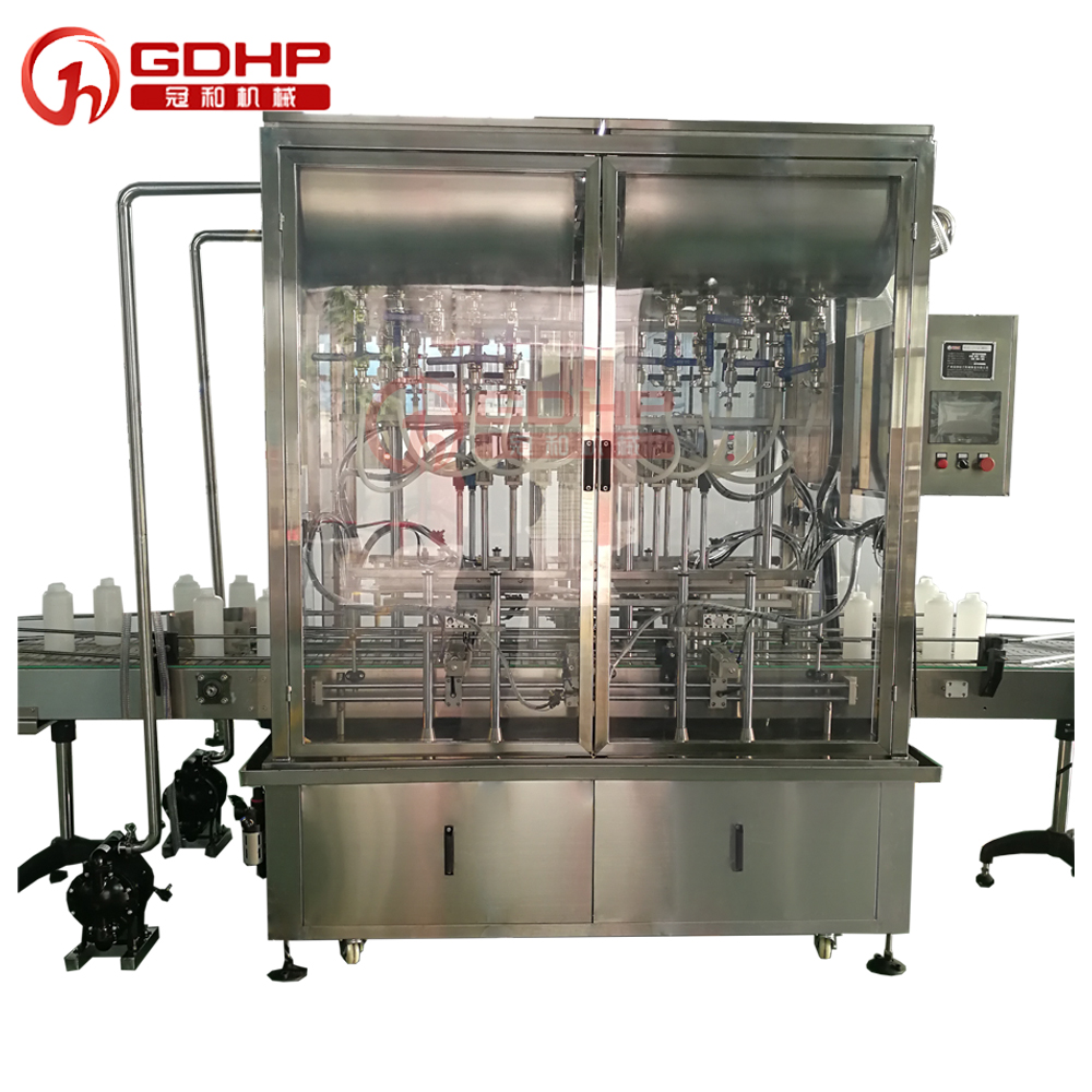 automatic 16 head ink filling cap screwing aluminum foil sealer ink filling machine