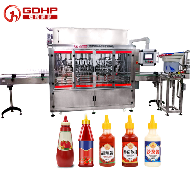 Sauce Ketchup Jam Jar Lotion Cosmetic Cream Shampoo Honey Bottle Liquid Paste Filling Machine