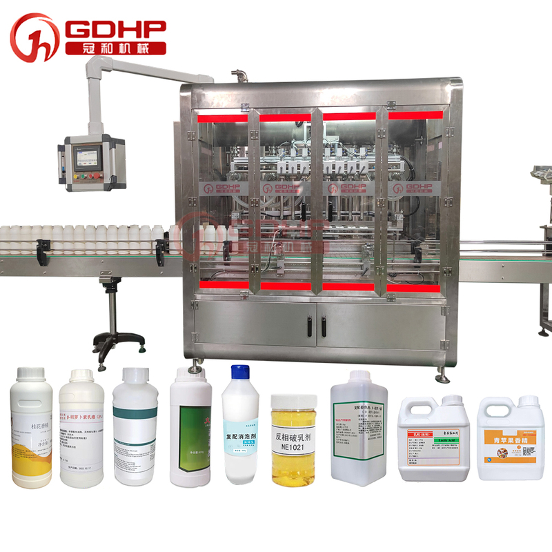 4000 BPH Full Automatic Filling Machine Capping for Chemicals Food Additive Pesticide Bottle Corrosive Liquid Customization