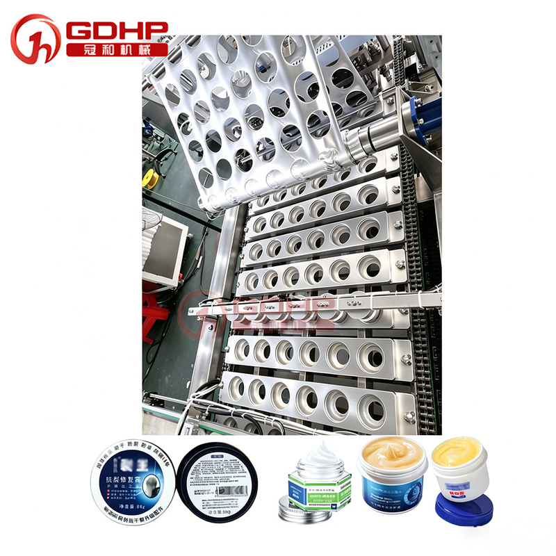 Cream filling machine, film sealer, capping and labeling machine production line