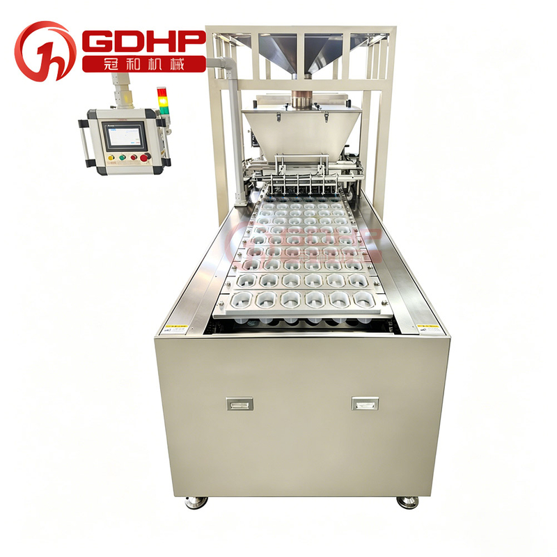 Granule filling, sealing, film and capping all-in-one machine