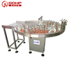 Disc bottle unscrambler machine