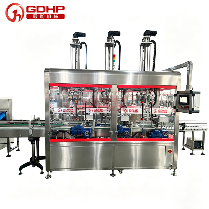 Dishwashing paste hot filling and cold pressing capping production line