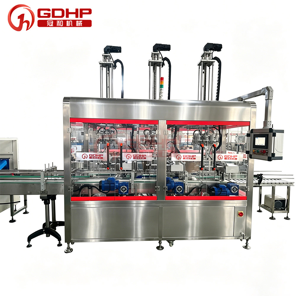Dishwashing paste hot filling and cold pressing capping production line