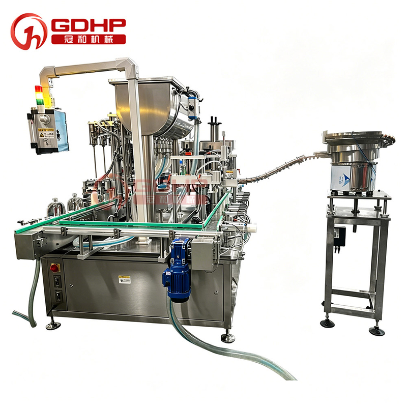 Automatic High Precision Wine Glass Bottle Liquid Filling And Capping Machine for Wine Brandy Whiskey