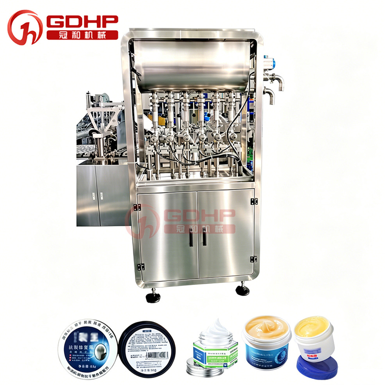 Cream filling machine, film sealer, capping and labeling machine production line
