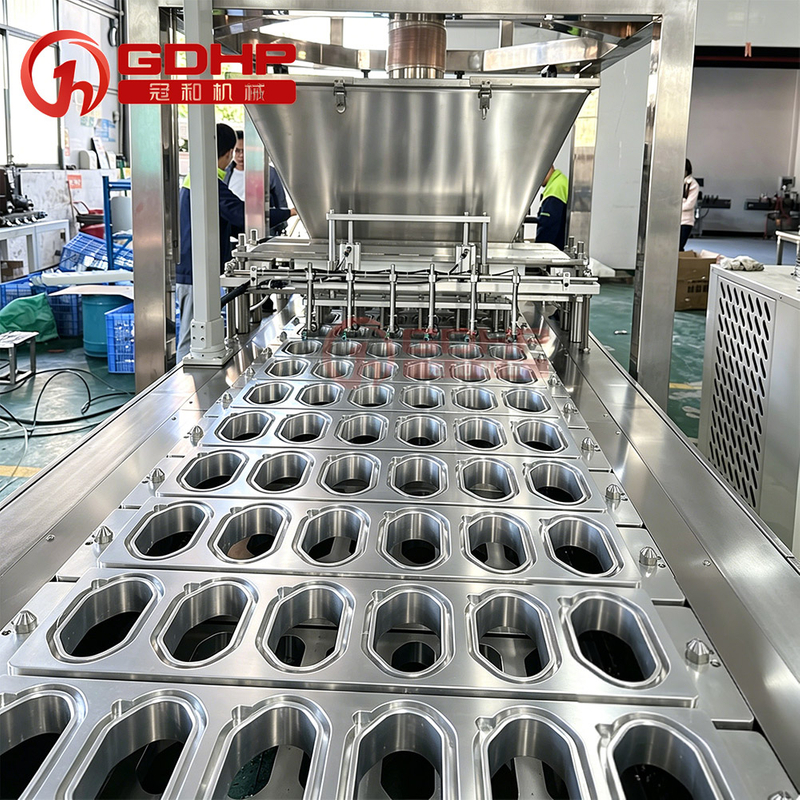 Granule filling, sealing, film and capping all-in-one machine