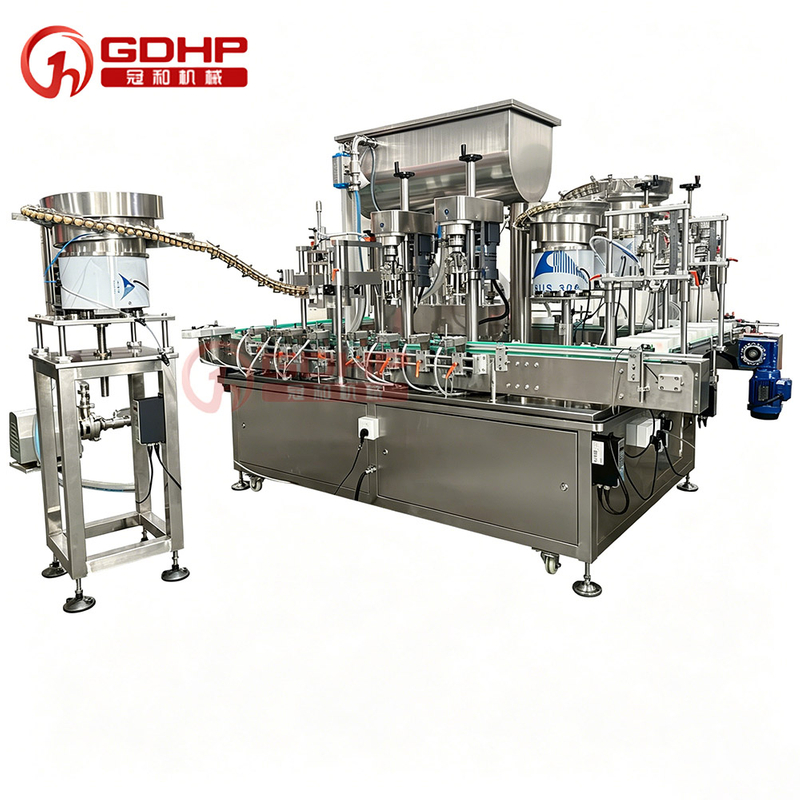 Automatic High Precision Wine Glass Bottle Liquid Filling And Capping Machine for Wine Brandy Whiskey