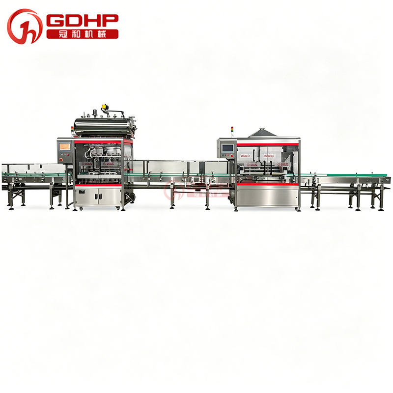 Automatic Glass Bottle oyster Sauce Washing Filling, Capping and Labeling Production Line Bottling Production Line