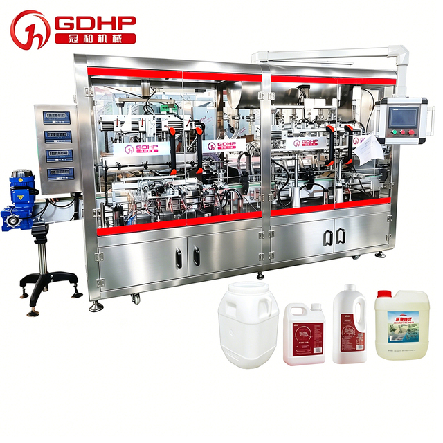 Auto Syrup Liquid Aluminum Foil Sealing Filling Machine Production Line for Food Factory Customization