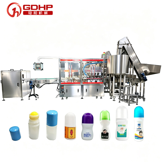 Automatic Antiperspirant Essential Oil Essence Gel Perfume Liquid Filling Machine Roll Bead Bottle Pressure Feature Made Plastic