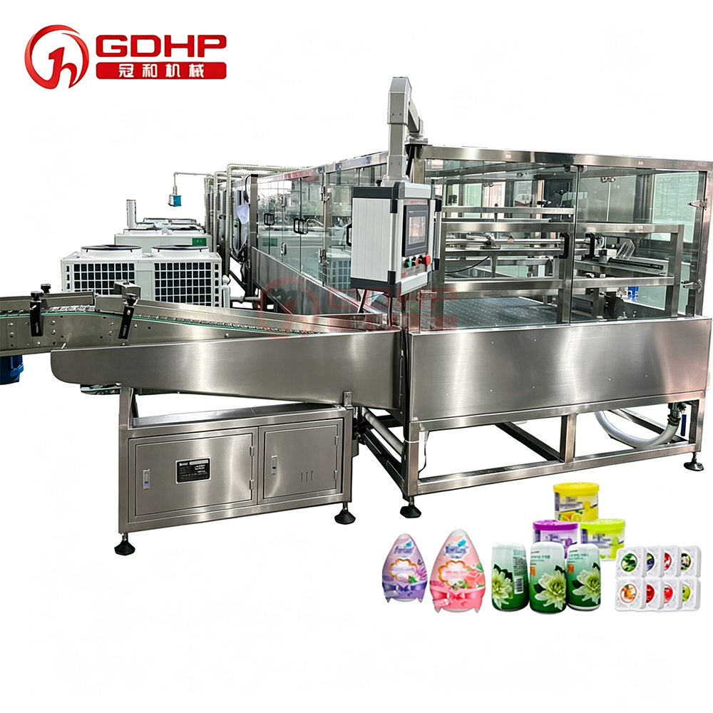 Auto wax balm hot filling machine cooling sleeve standard production line