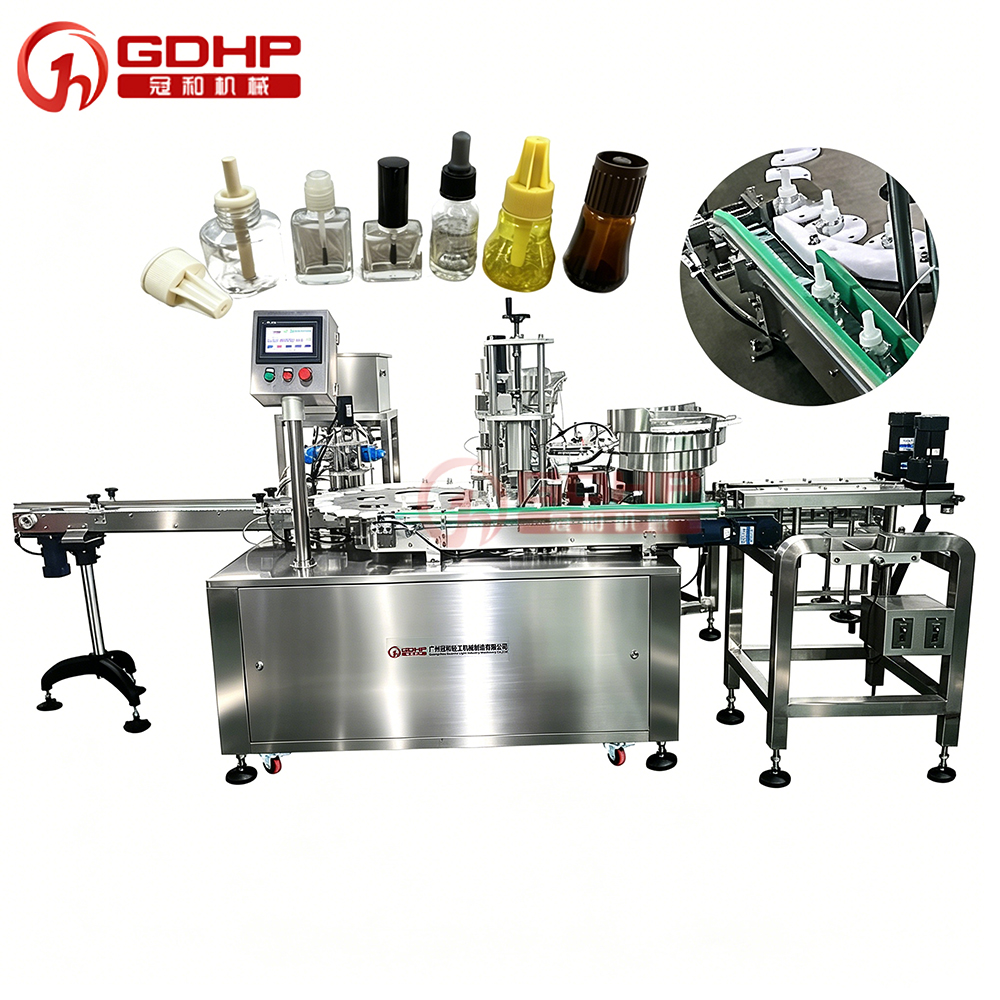 Essential oil, mosquito repellent liquid, aromatherapy filling machine with cotton core assembly