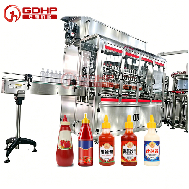 Sauce Ketchup Jam Jar Lotion Cosmetic Cream Shampoo Honey Bottle Liquid Paste Filling Machine