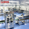 Daily chemical flat bottle shrink film filling and capping packing machine